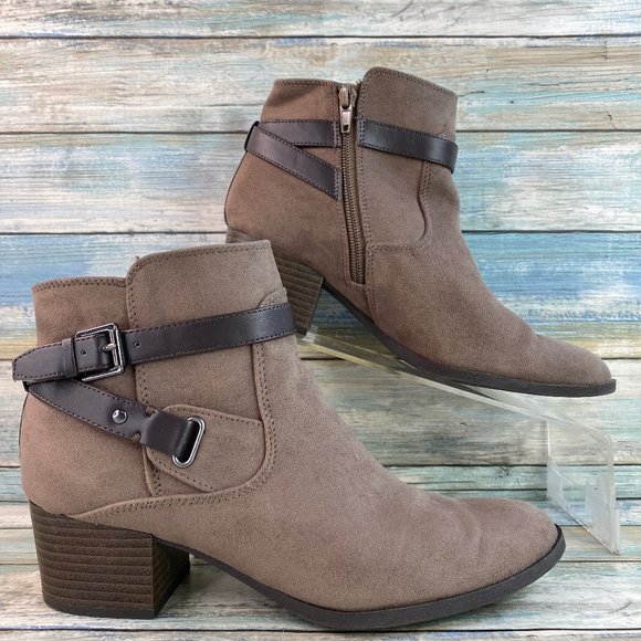 Unisa Shoes - Unisa Laylay Gray Fabric Ankle Boots